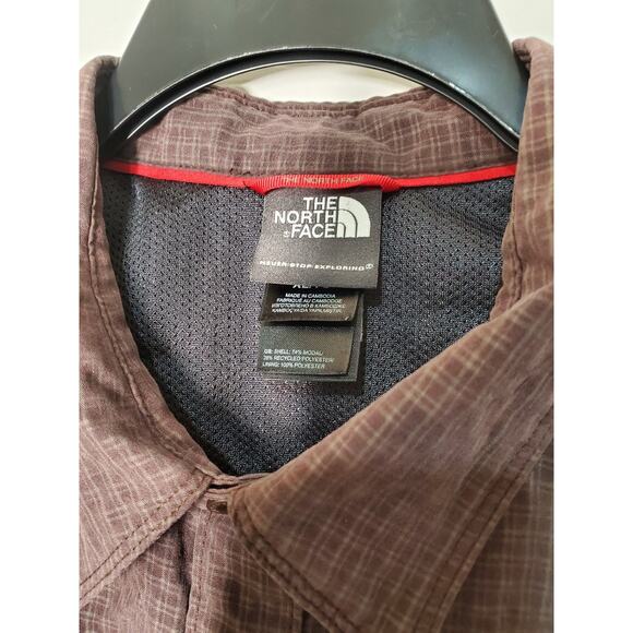 The North Face Men’s Long Sleeve Button-Up Hiking Shirt Size L – Brown Plaid - Picture 3 of 11